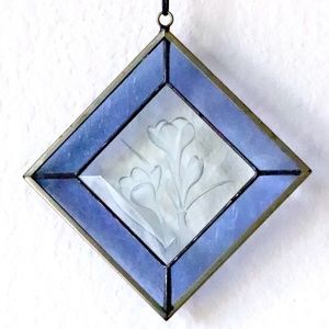 Stained glass hanging